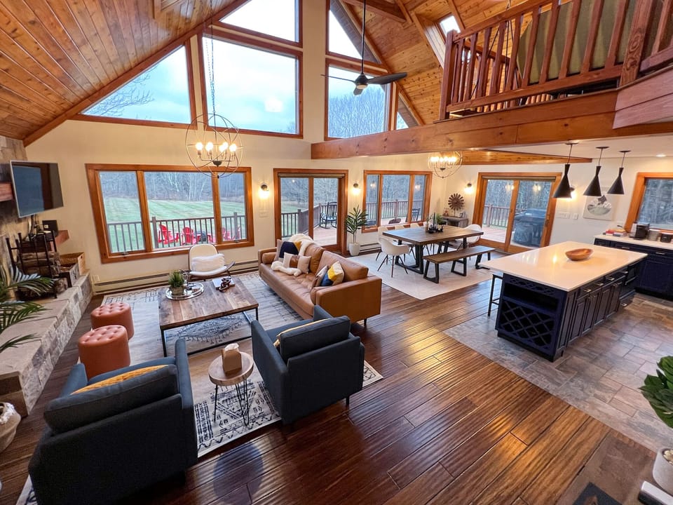 Take in a view of Windham Mountain from every corner of the main level.