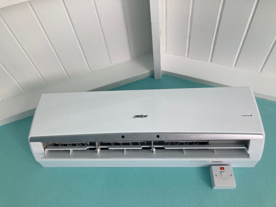 brand new air-conditioning in all of the bedrooms