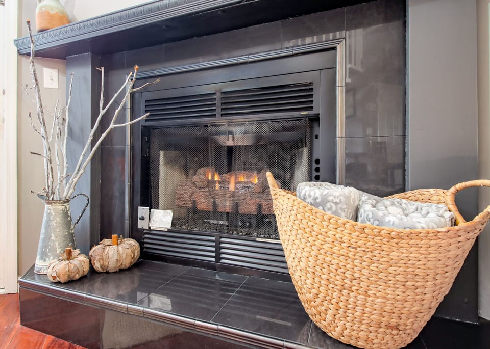 Gas fireplace is available all year