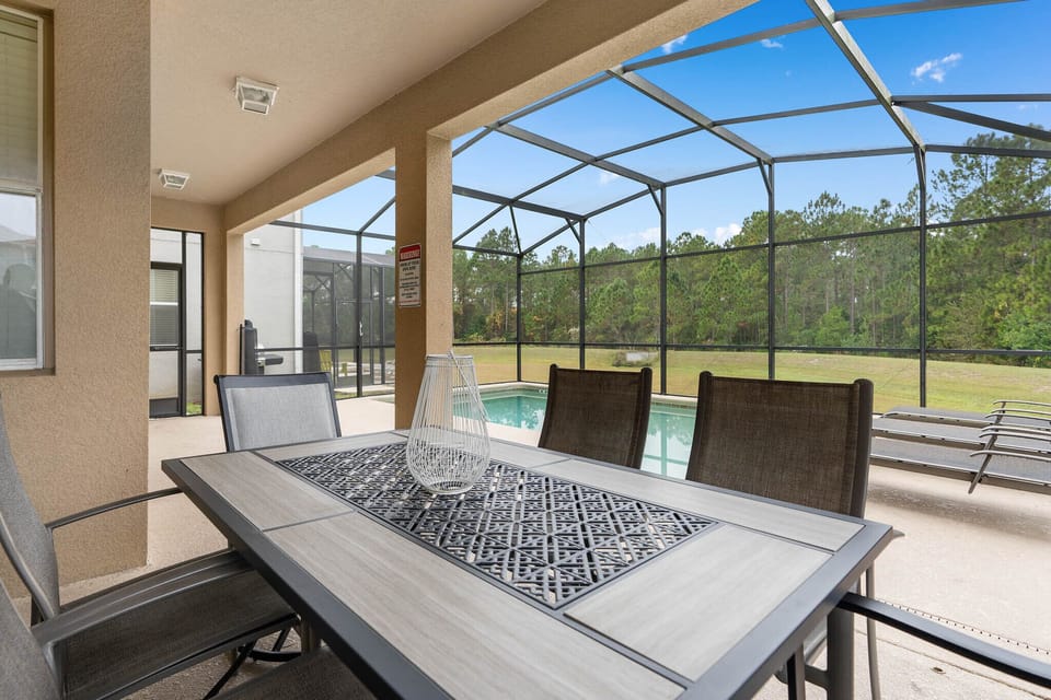 Outdoor dining area