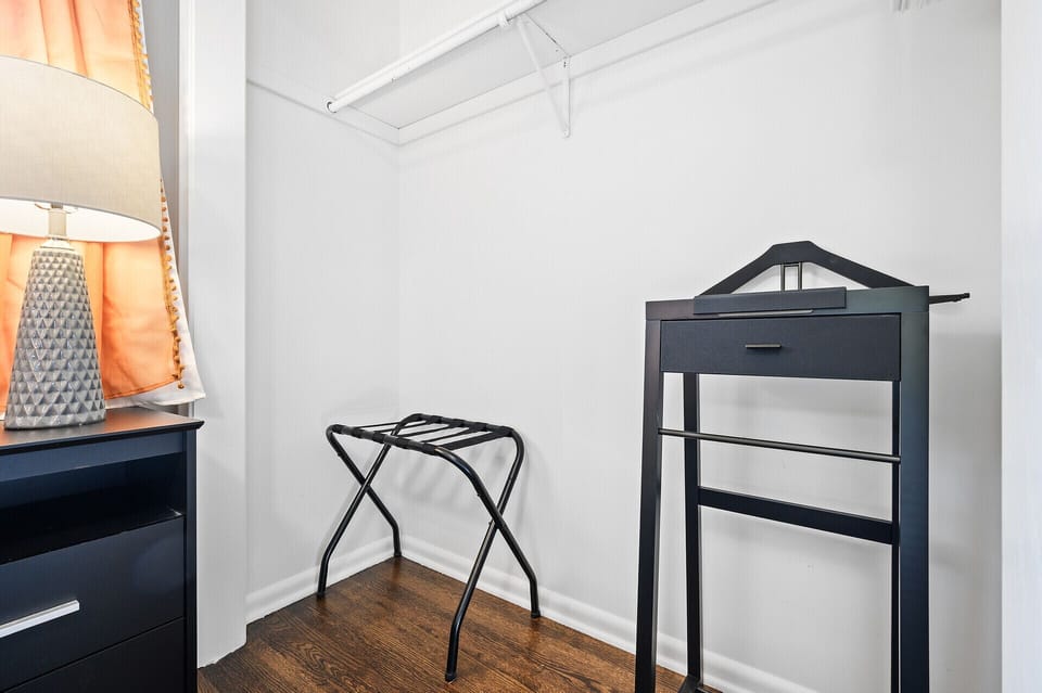 Closet storage in each bedroom. 