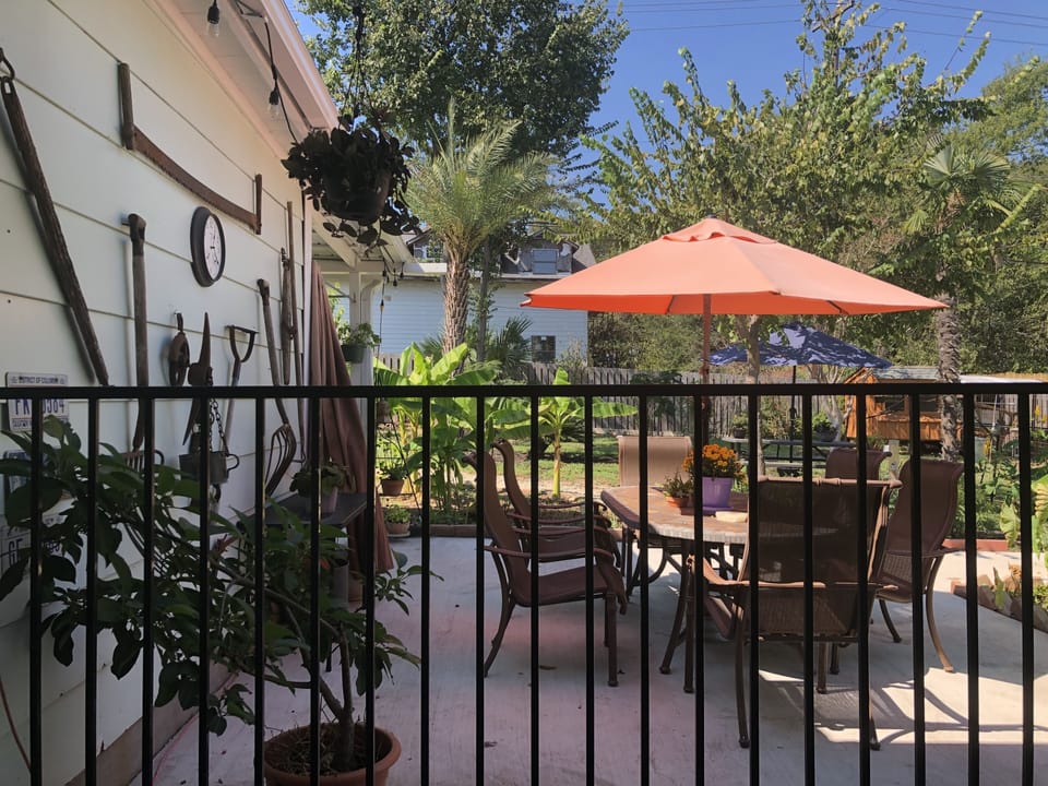 Outdoor dining area
