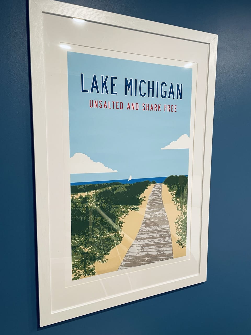 Unsalted & Shark Free - Lake Michigan just 20 minutes away.