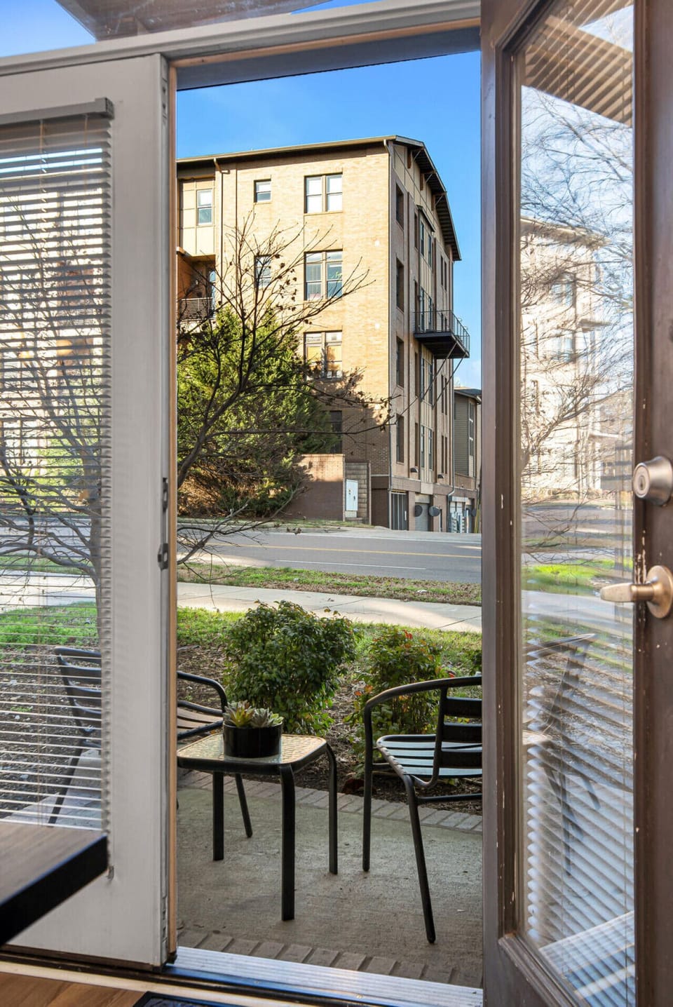 Door to private outside patio.