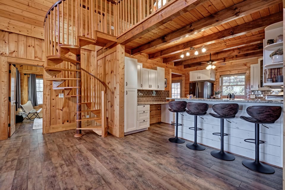 Breakfast Bar and Staircase