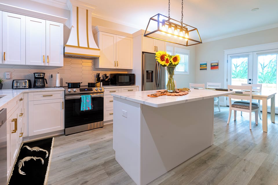 Full kitchen with every appliance needed for your stay