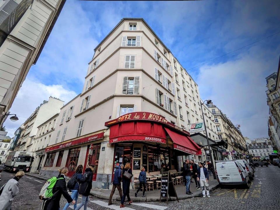Le Café des 2 Moulins, which is featured in the movie "Amélie".