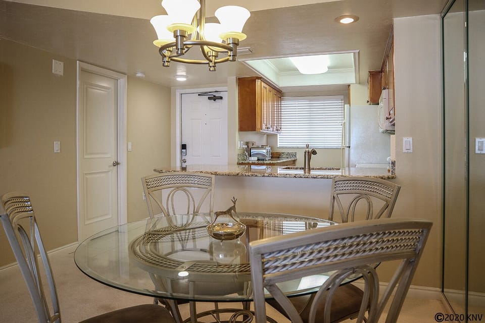 Dining area welcomes 4