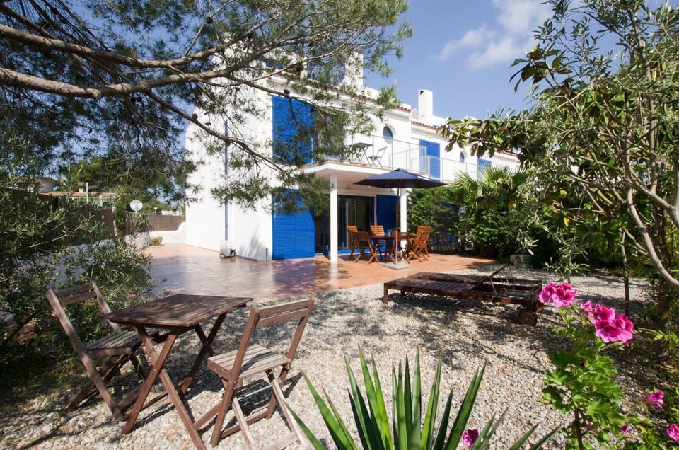 Garden. Private garden, terrace and house