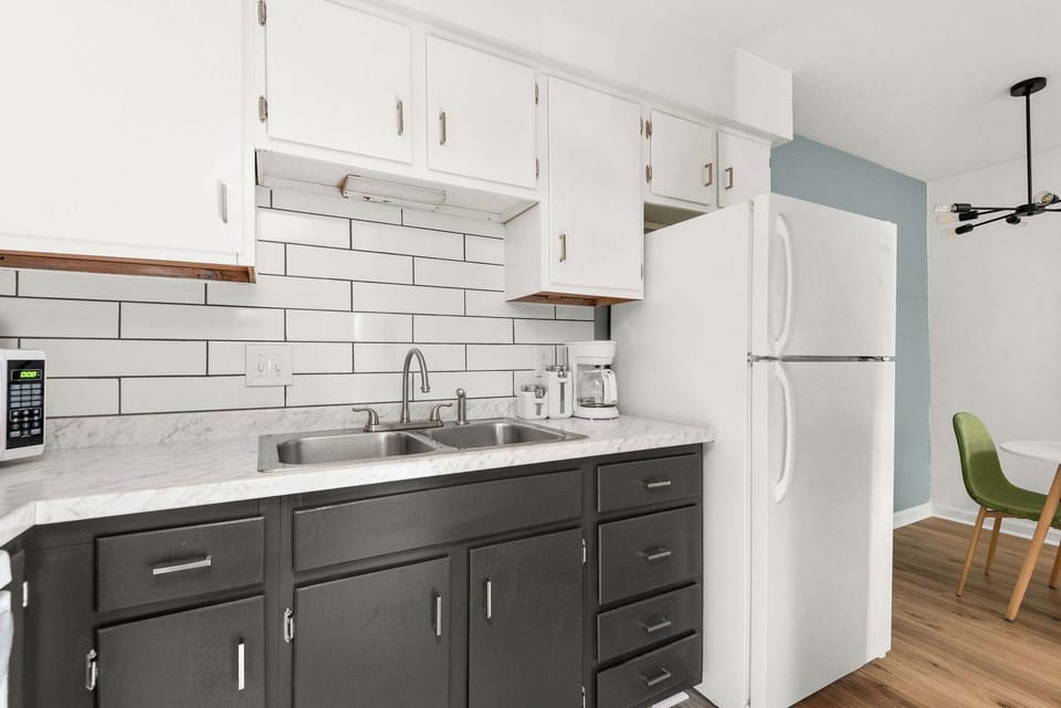 Kitchen stocked with everything you need to stay in and cook a complete meal!