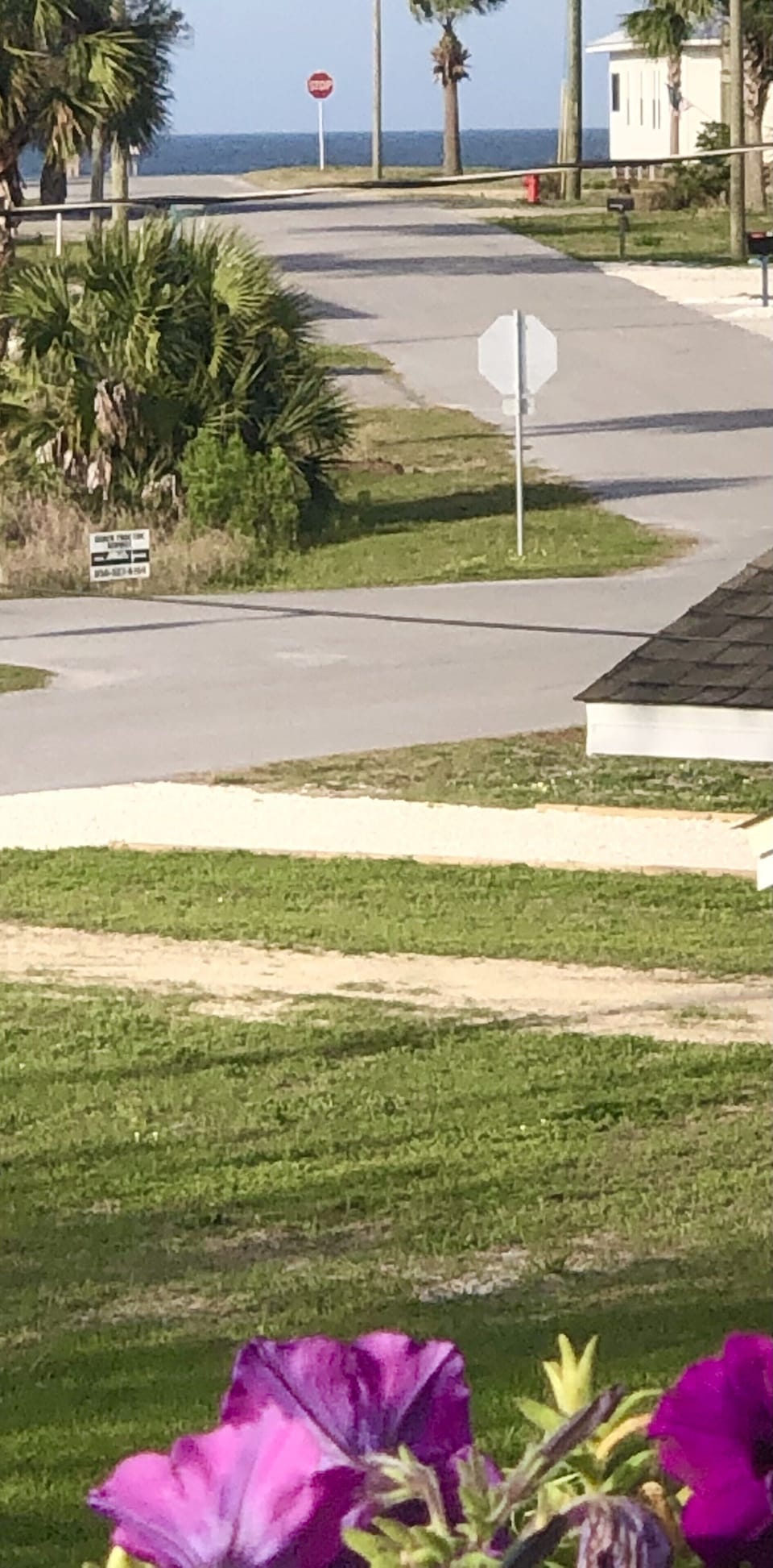 Click to see view of Gulf from 2nd floor deck! Also see the short walk to beach!