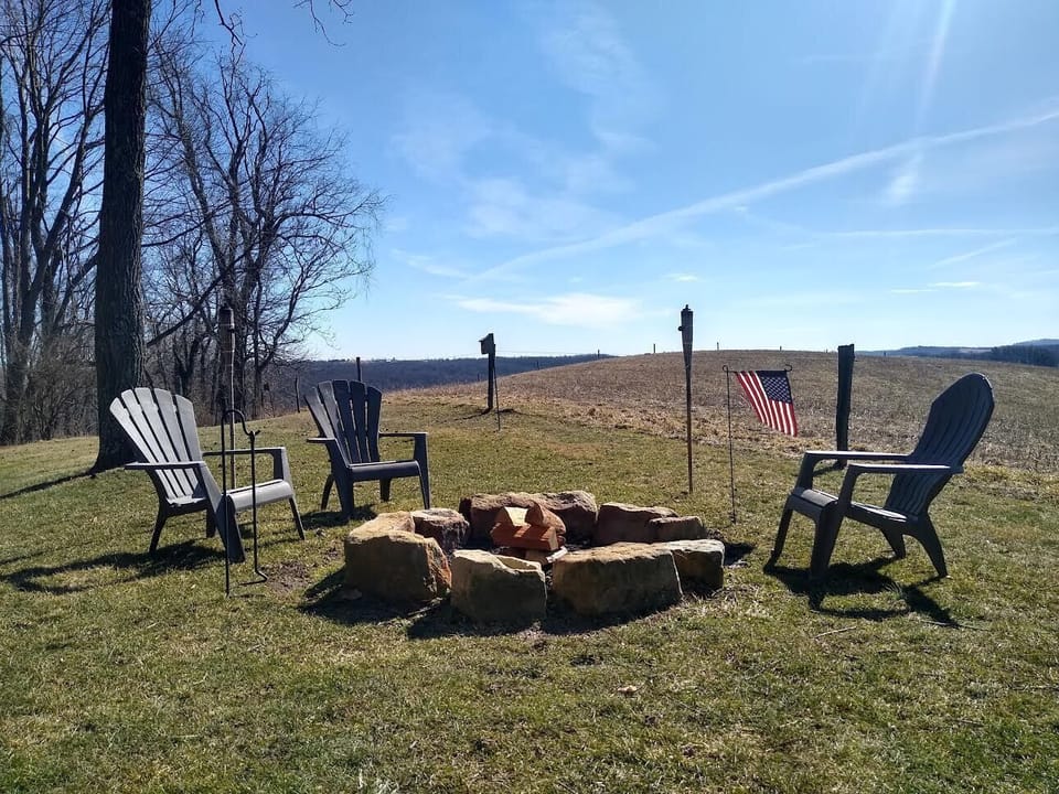 Make lasting memories with friends or family around this large, inviting firepit