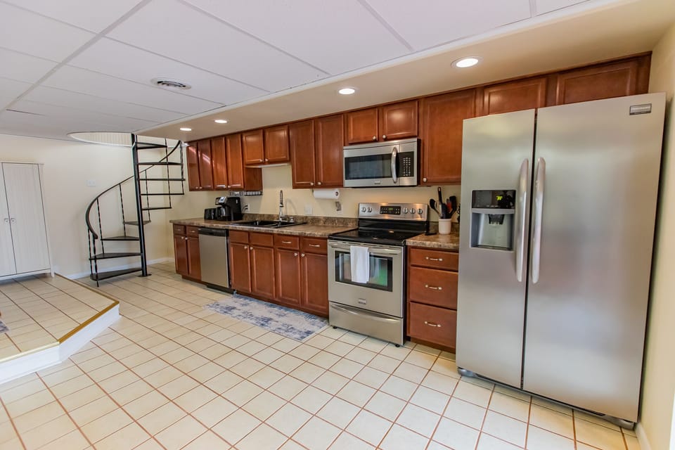 Lower Level Kitchen. 