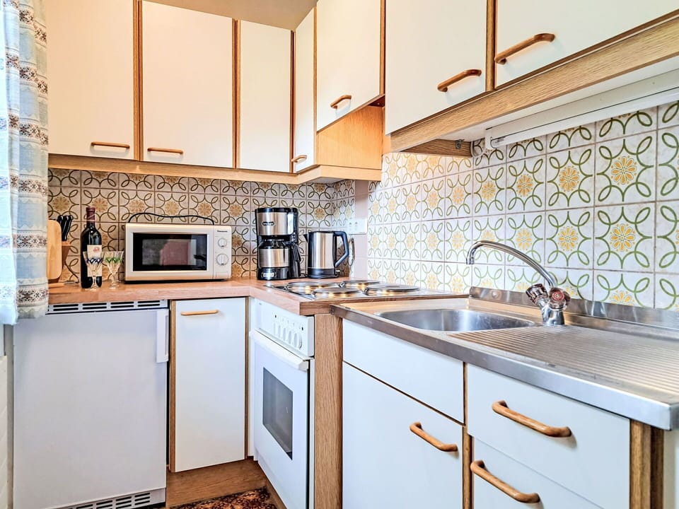 Kitchen, Countertop, Flooring, Plumbing Fixture, Major Appliance, Sink, Interior Design, Tap, Floor, Kitchen Appliance