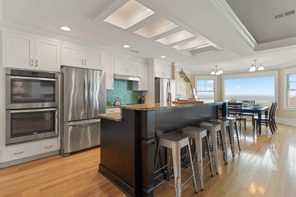 Kitchen with Ocean Views on Third Level