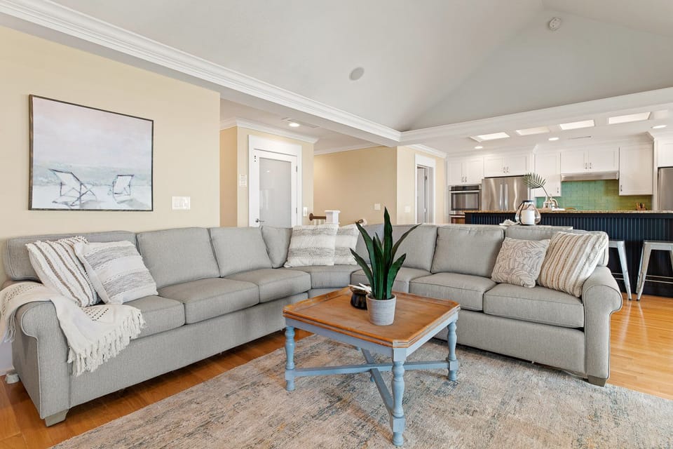 Living Room with Ocean Views on Third Level