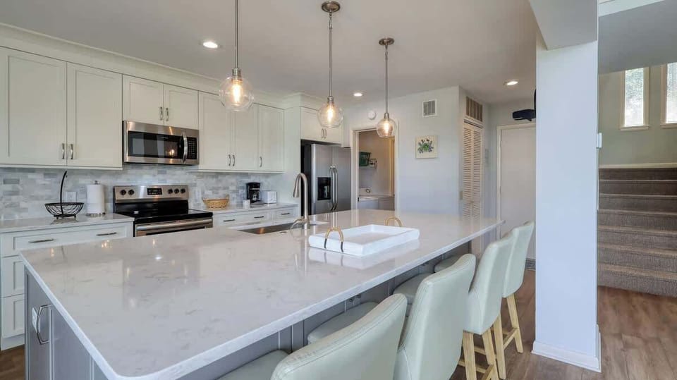 Kitchen and Large Island