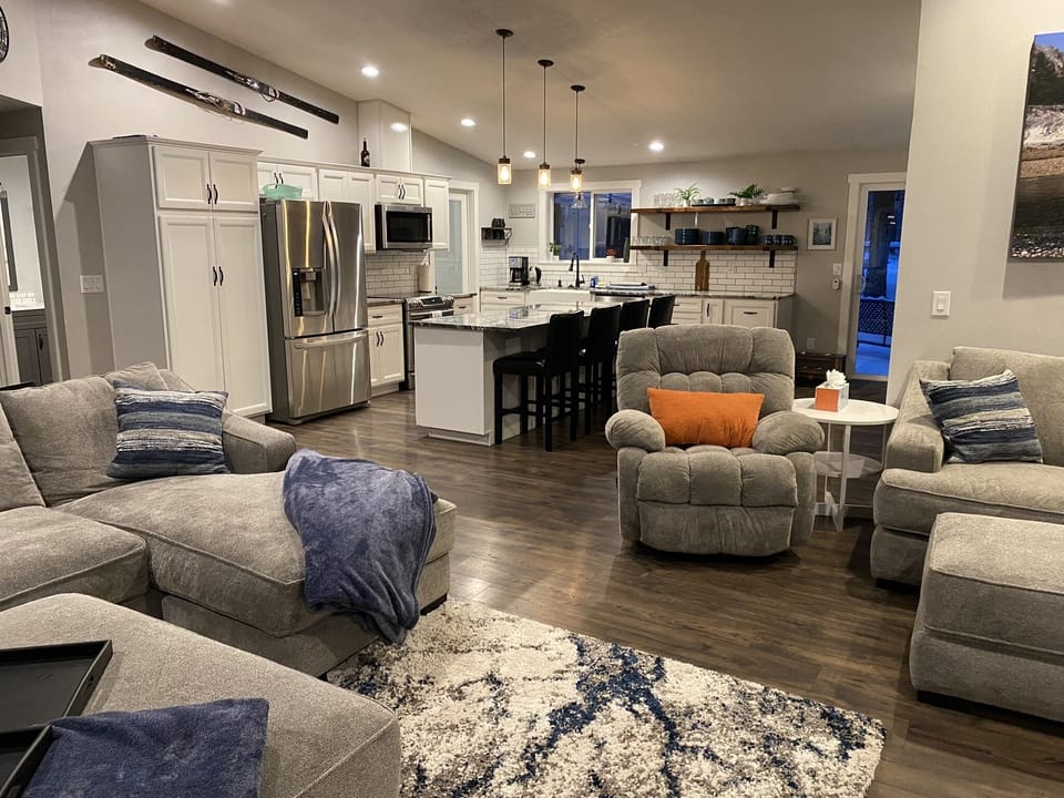 Living Room into Kitchen