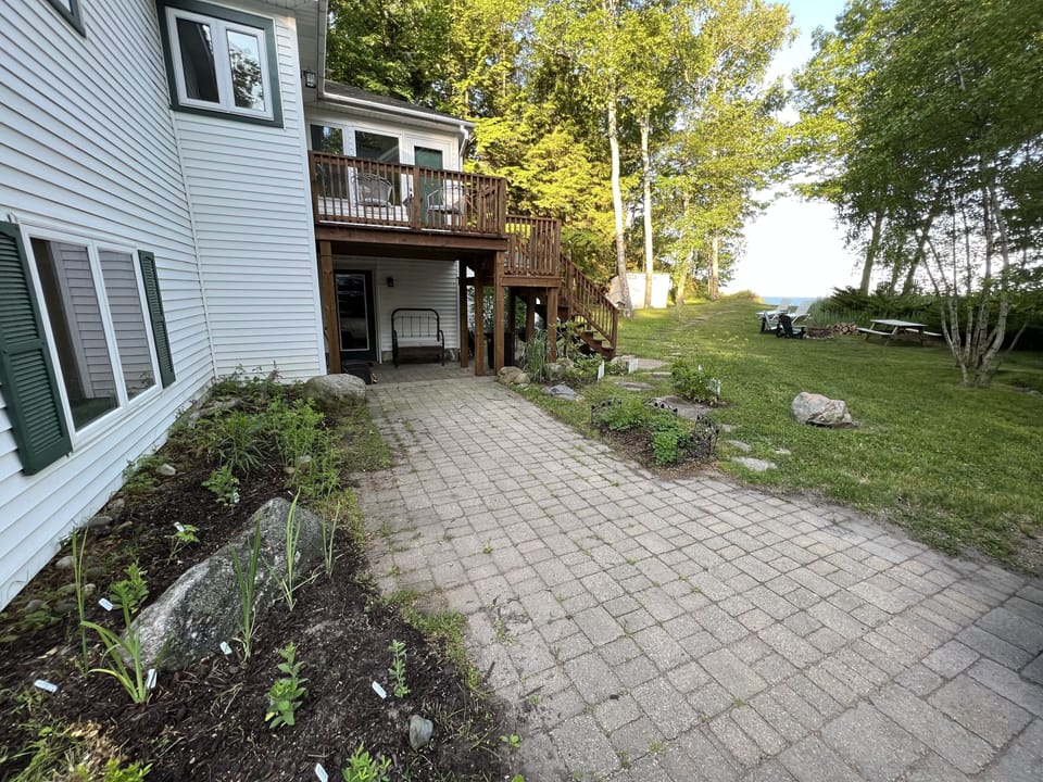 View from driveway