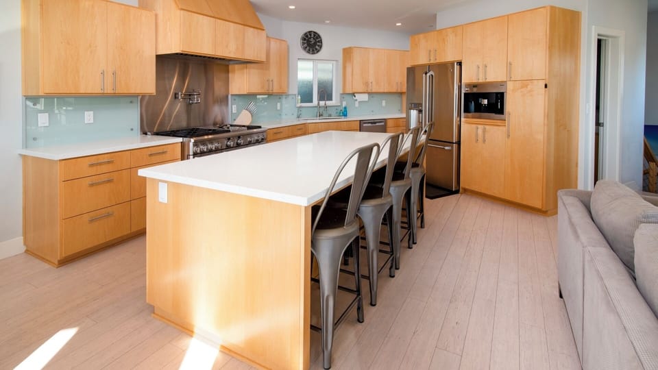 Bar seating available  for casual dining or just having a glass of wine at the end of the day