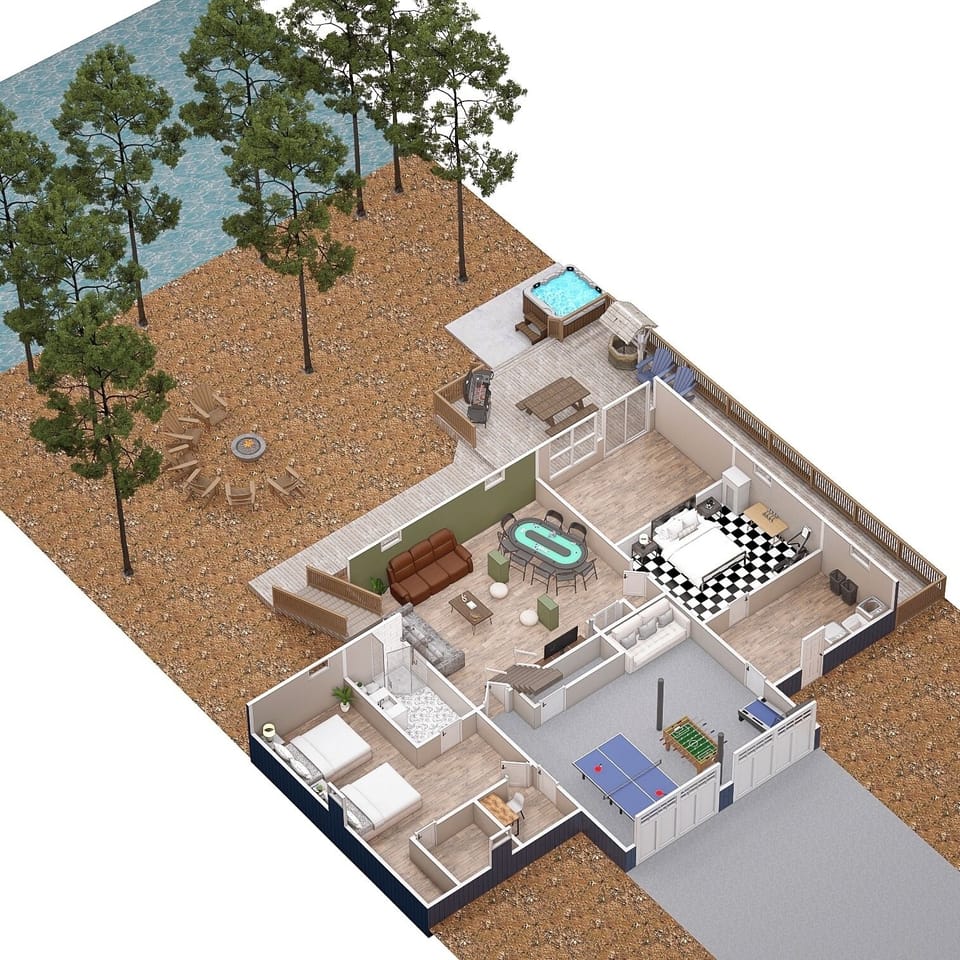 3D rendering of our floor plan!