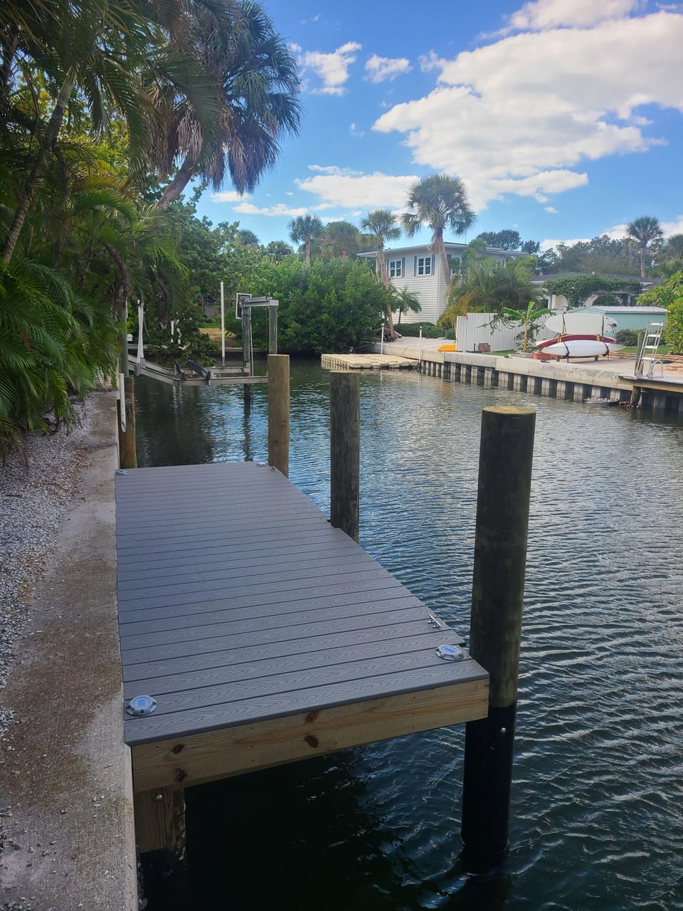 canal front fishing pier