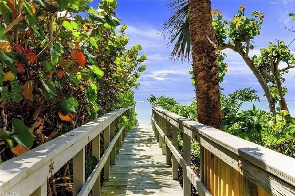 Beach access path is a short 3 minute walk from your door!