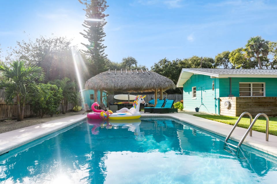 Let the sun's rays warm your skin while your relax by your private heated pool!