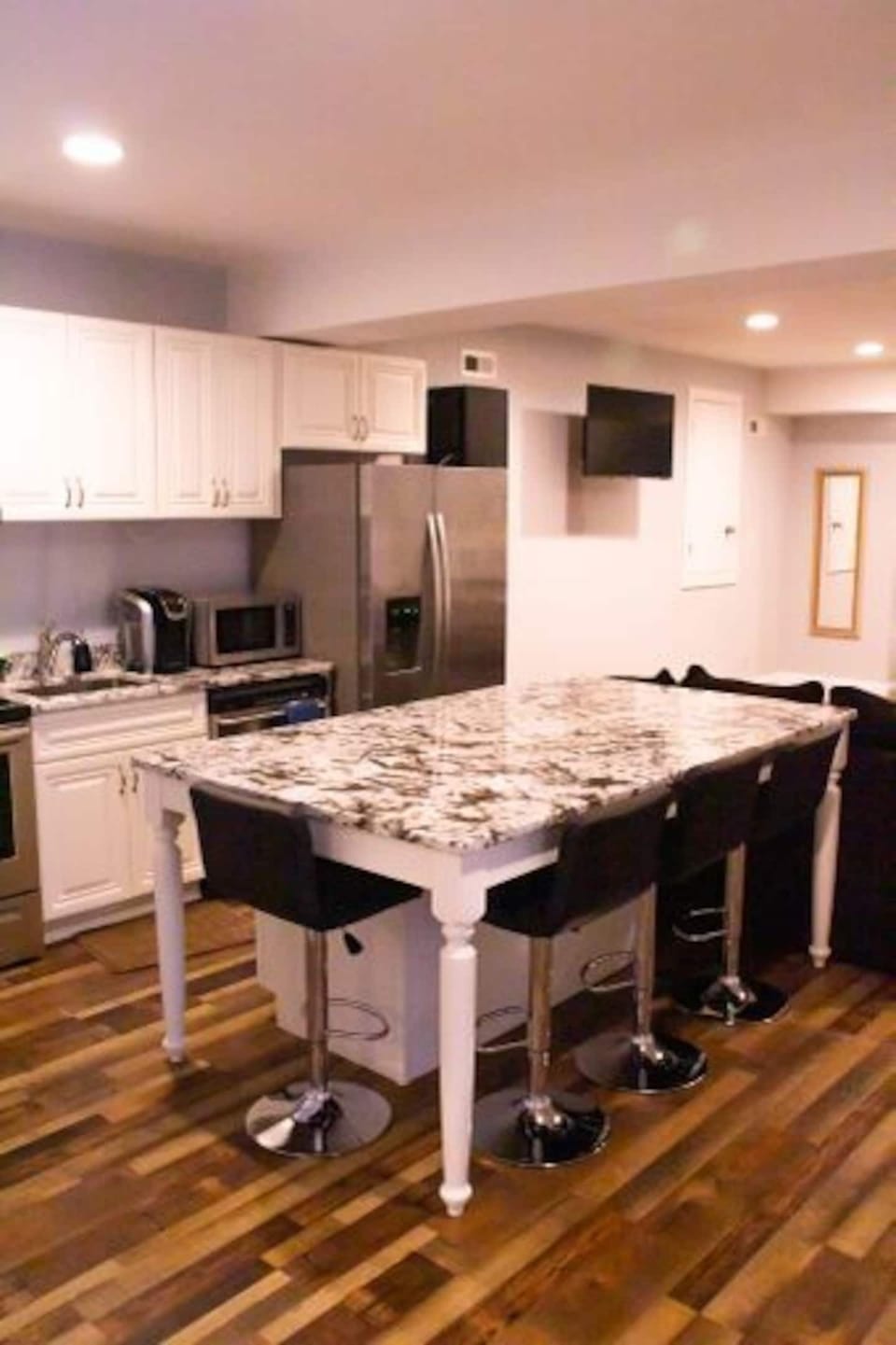 open kitchen, dining and living area with plenty of space to cook and eat
