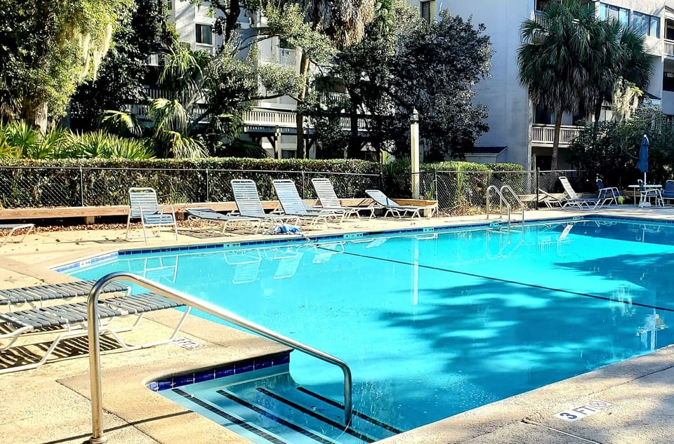 Pool just steps from the Condo. 