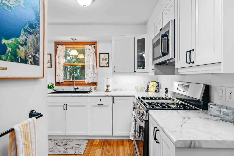 Unleash your inner chef in our renovated kitchen designed for culinary creation