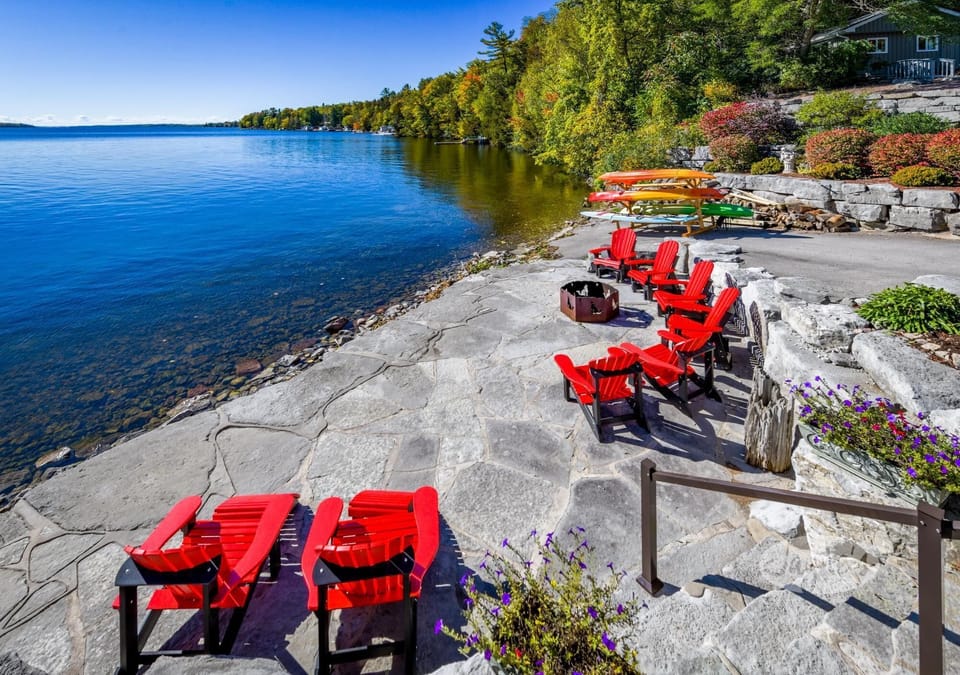 Waterfront Patio, Fire Pit &amp; Seating