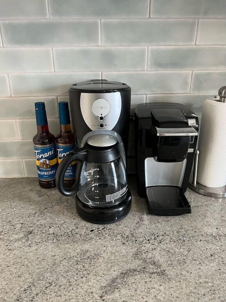 Keurig and drip coffee maker