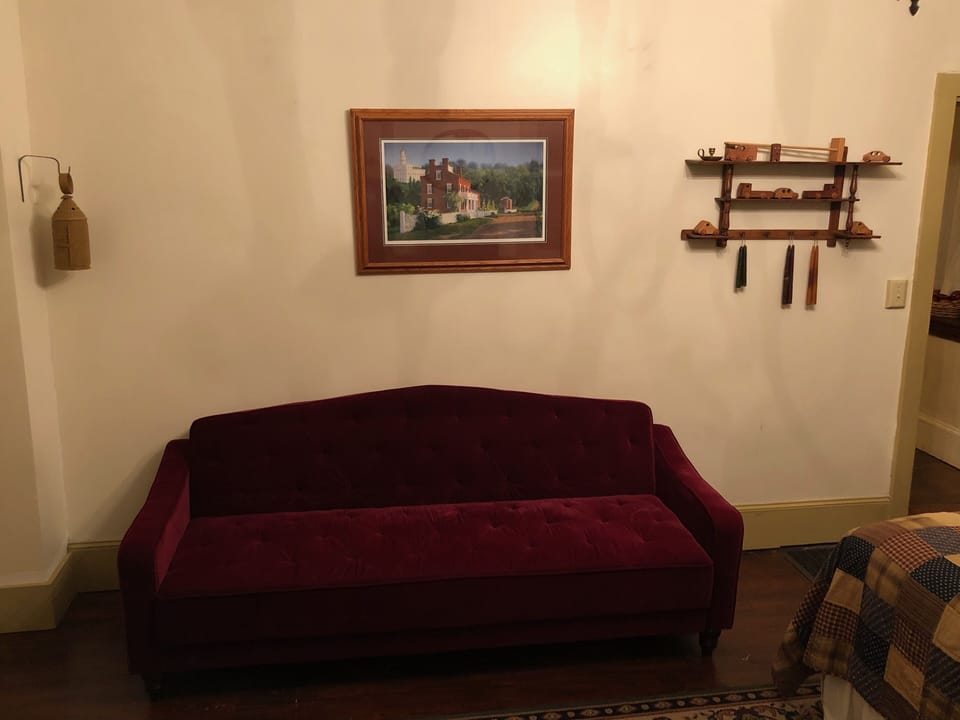 Futon in the master bedroom
