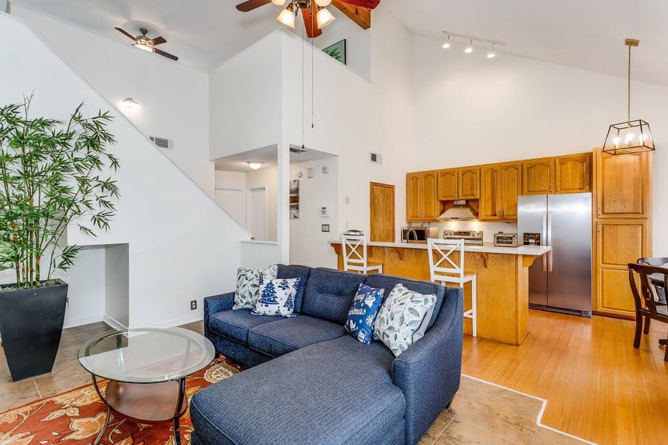 Open concept living area creates room for the whole family