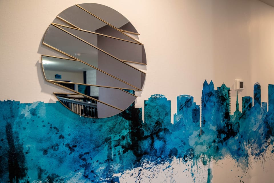 Mirror on Orlando Skyline