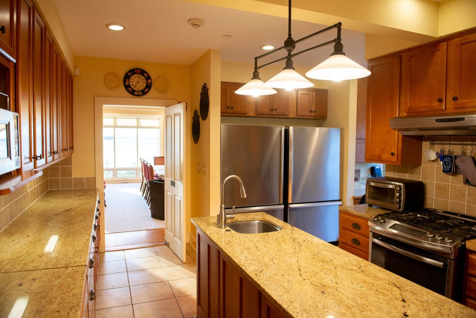 Main House - kitchen. Dining Room in background.