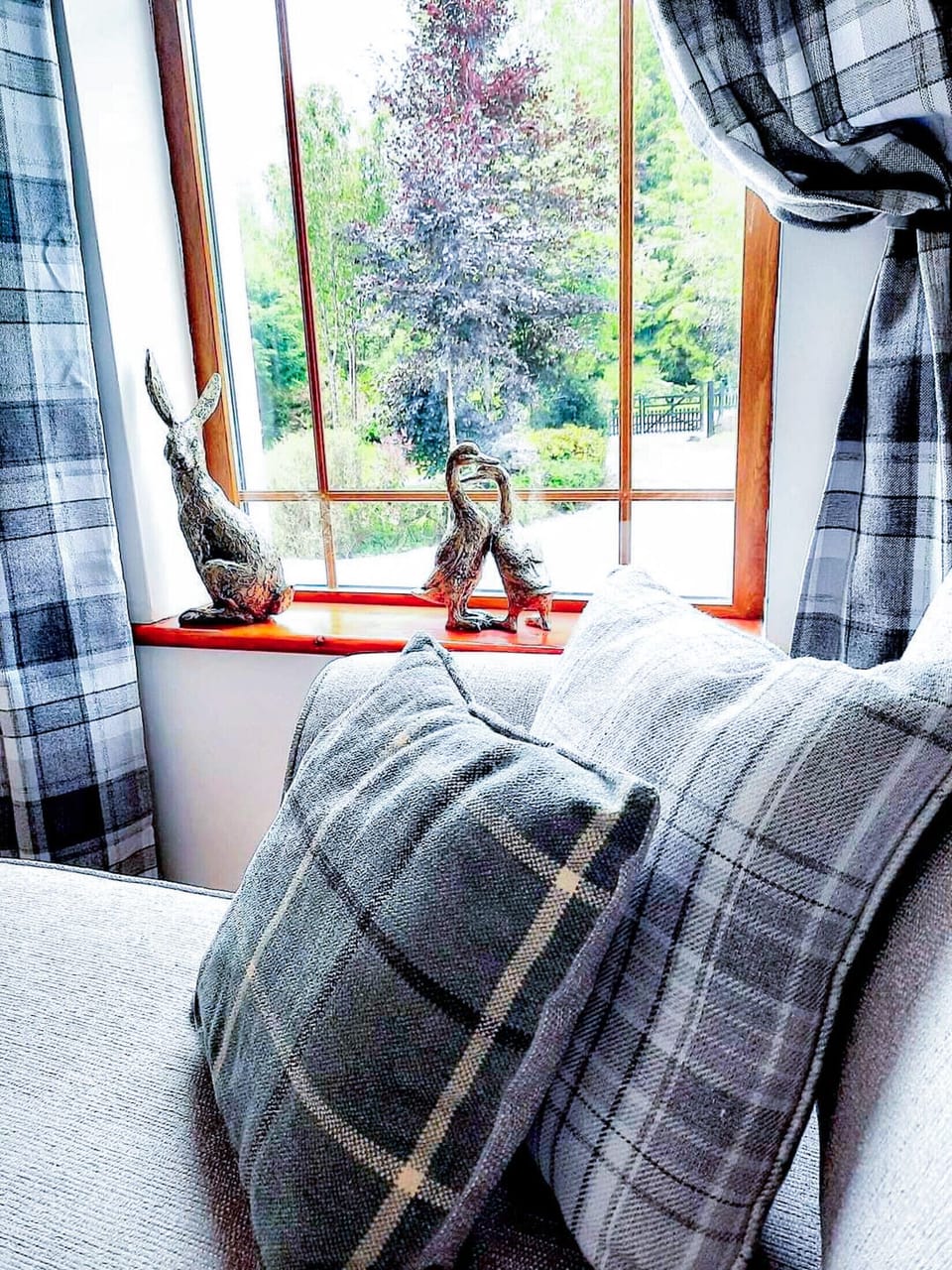 Large Window with View of The Garden Knockmanagh Holiday Home Killarney County Kerry