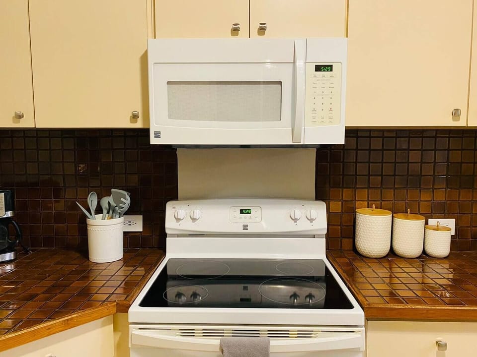 Home comfort in a kitchen equipped with modern appliances
