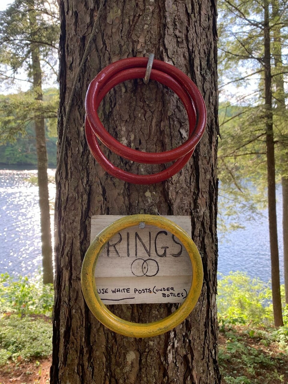 Ring toss yard game