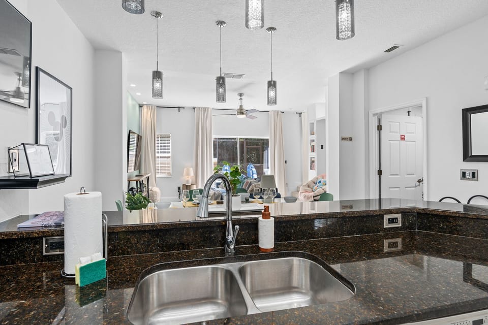 Watch your loved ones splash around as you refresh your favorite beverage.