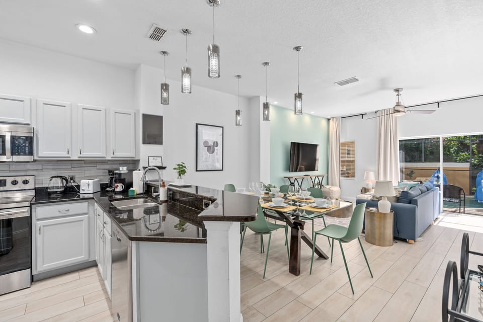 Memories are made by everyone with our connected kitchen/dining/living spaces