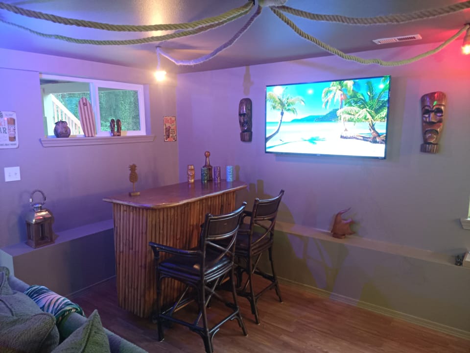 You can't have a tiki room without an authentic tiki bar.