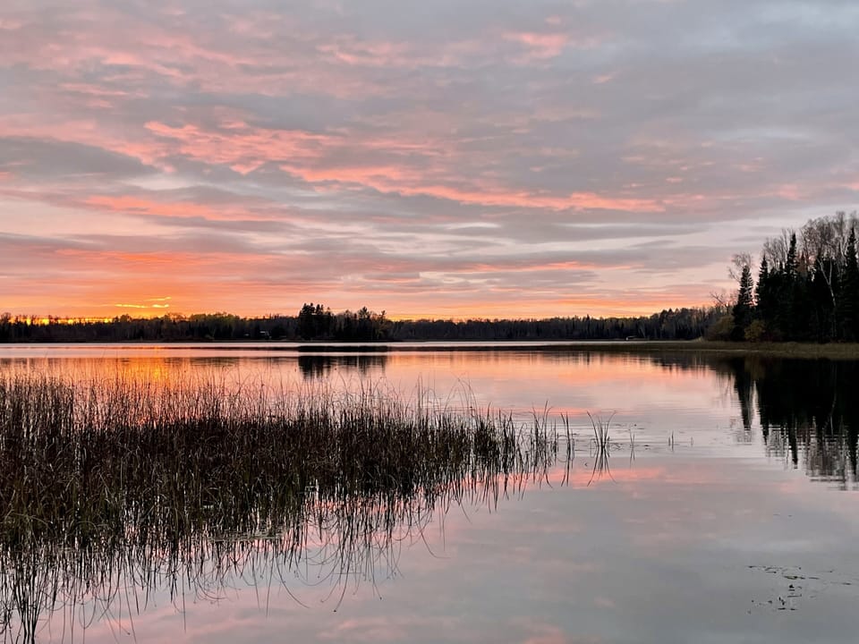 Sunset view from the dock