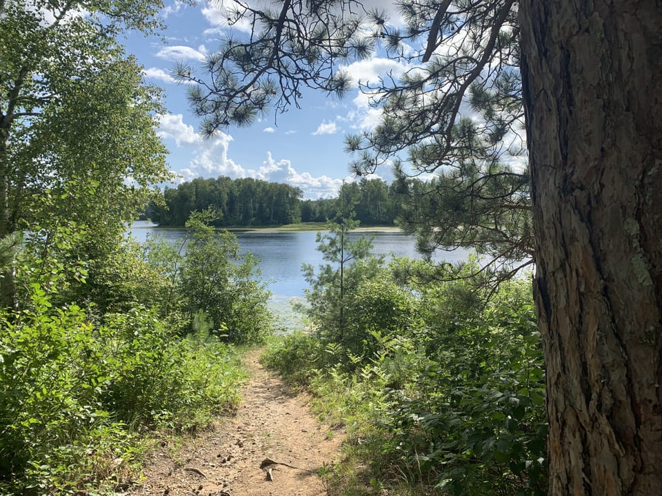 One of the many hidden lakes accessible only by exploring the trails