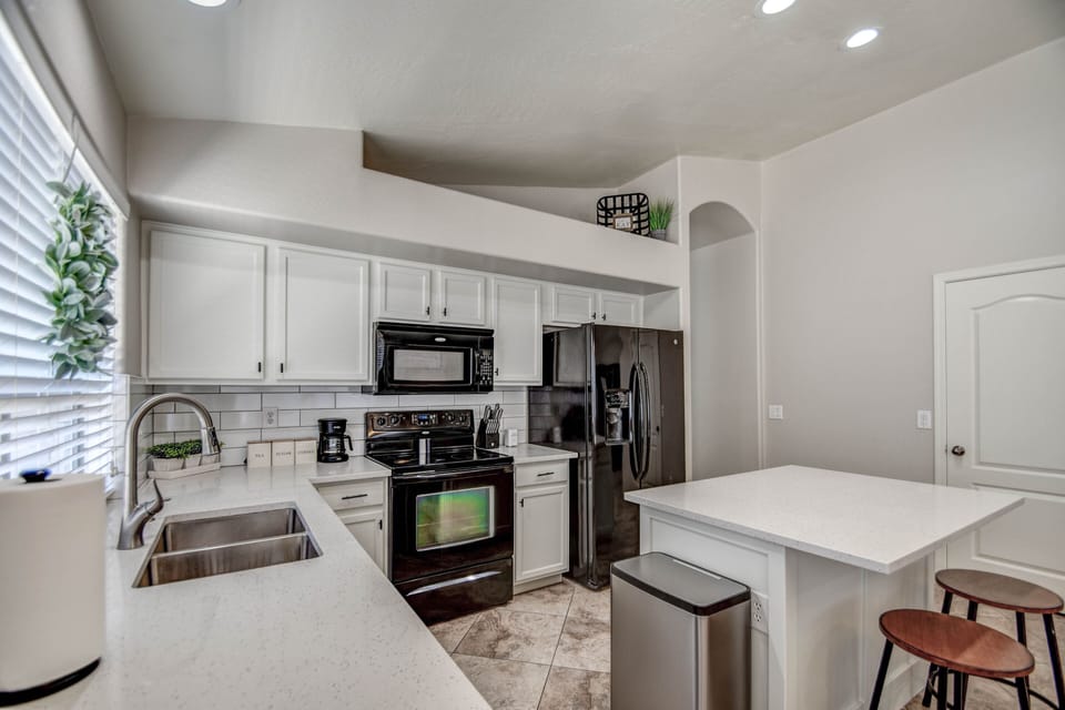 Fully Equipped Kitchen for cooking & preparing meals