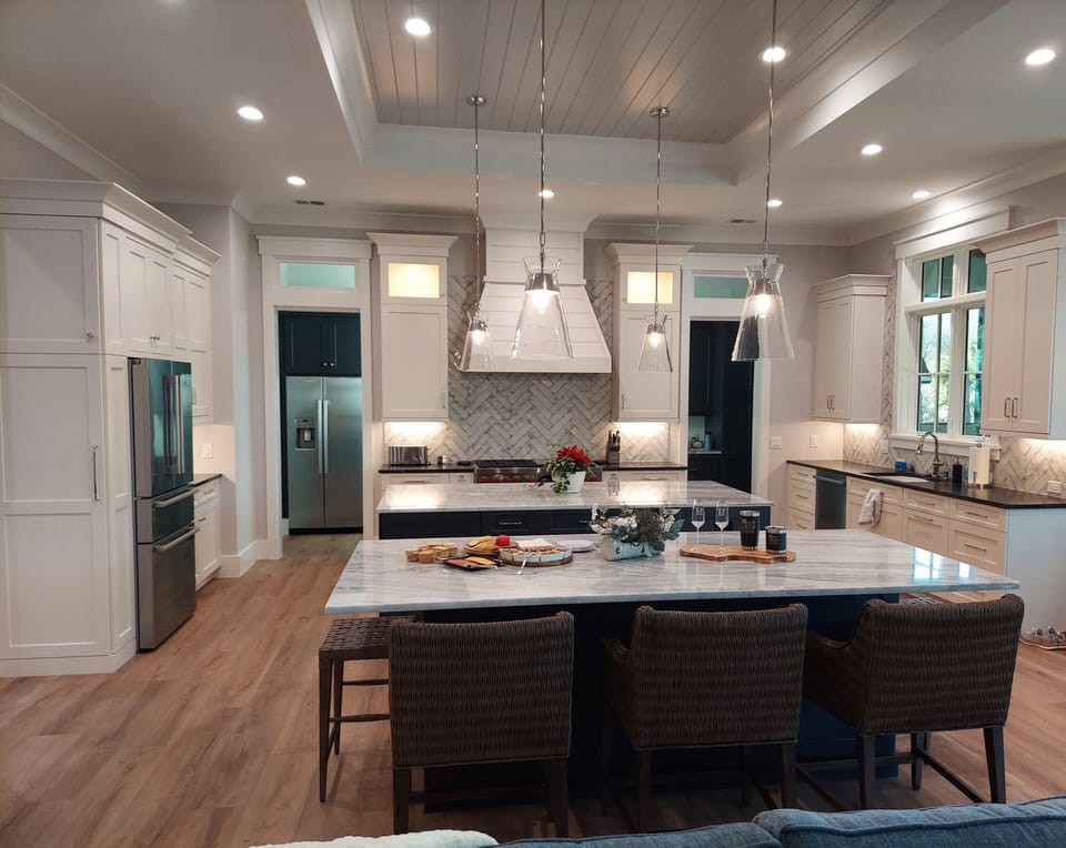 A look at the kitchen from the great room