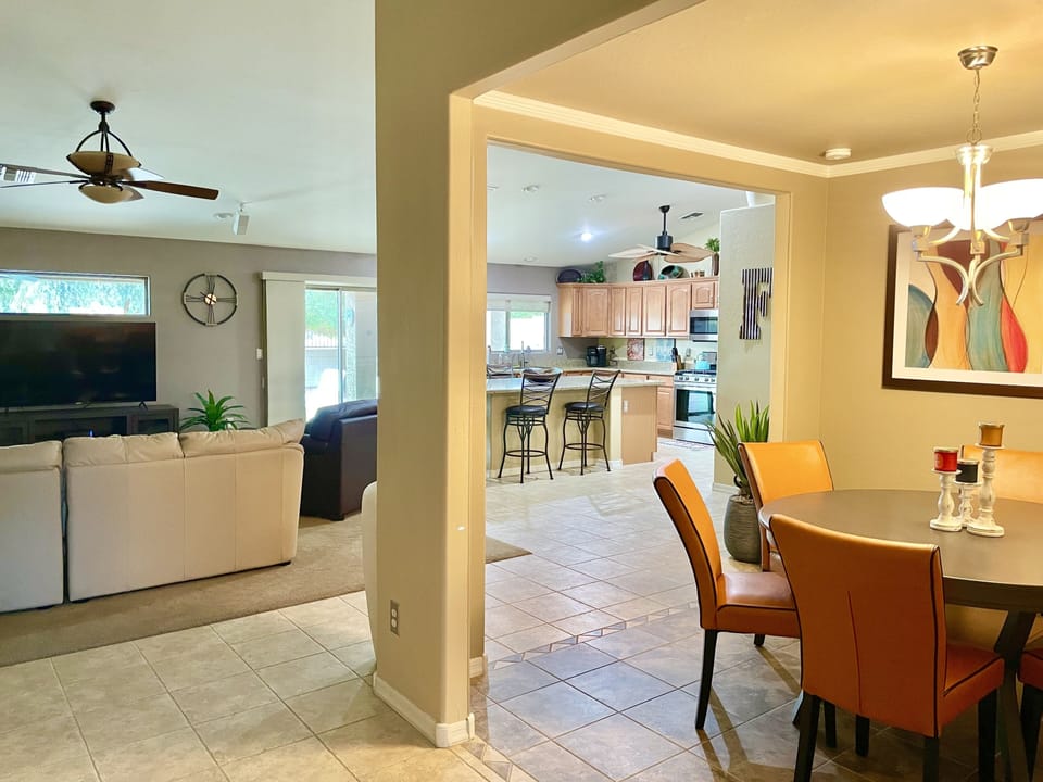 View from front entry hall.