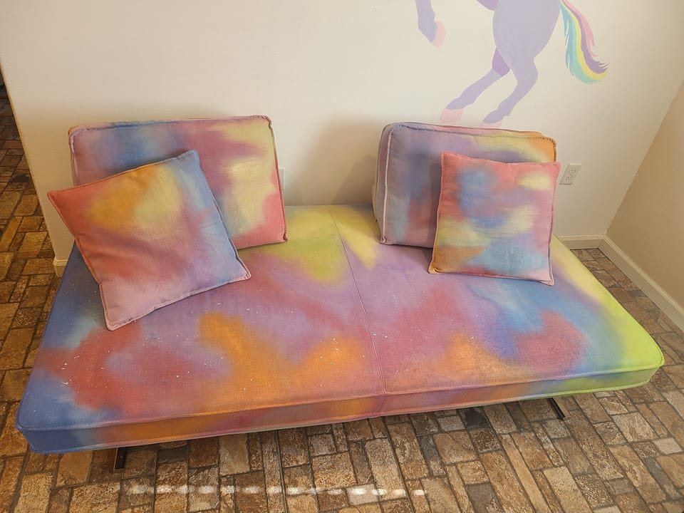 Magic sofa - hand painted