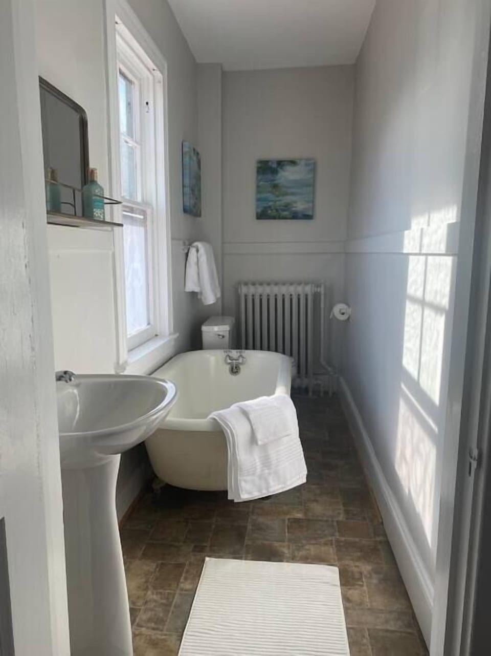 Master Bath with clawfoot tub